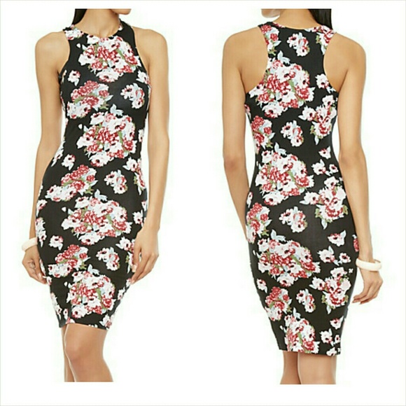 Beutifful black floral  dress size M