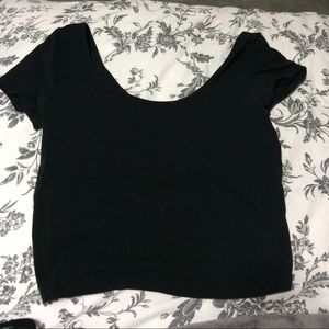 black crop top