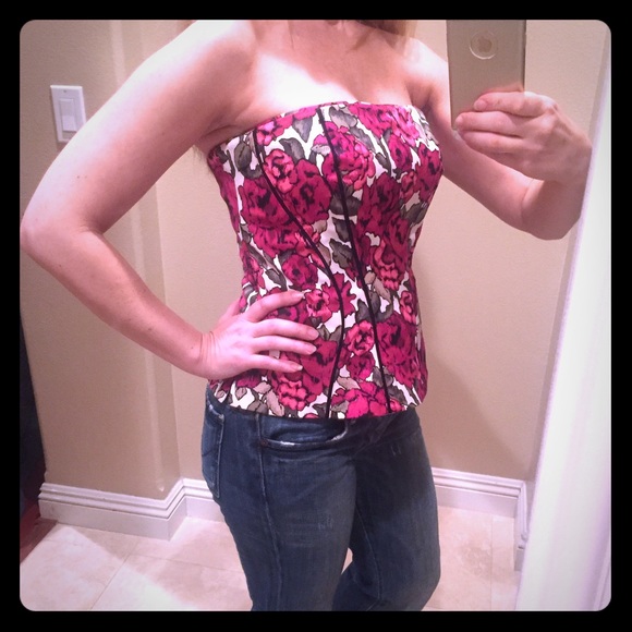 NWT WHBM White House Black Market Bustier w Boning