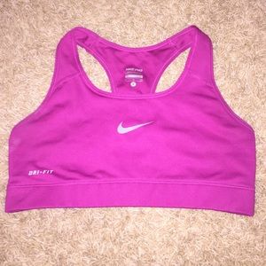Fuchsia Nike sports bra