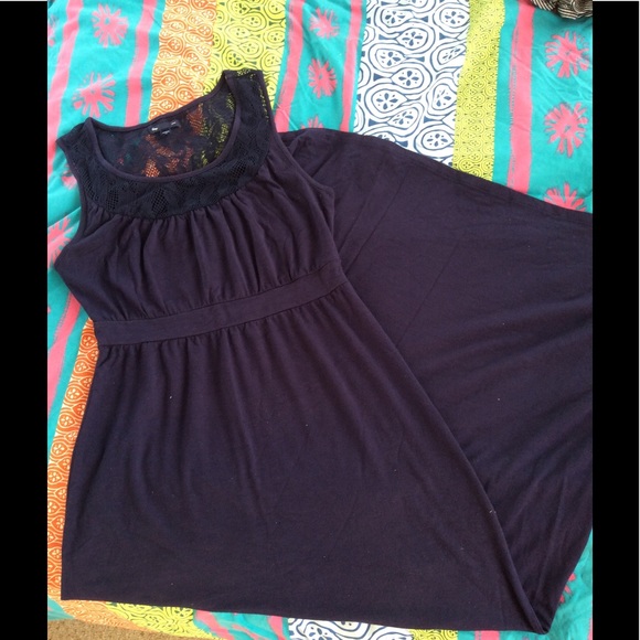 GAP Dresses & Skirts - Blue navy lace maxi dress