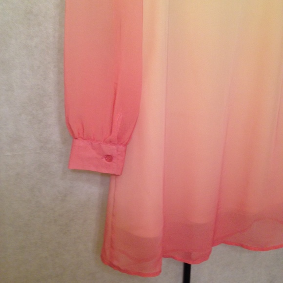 Cream and pink ombré dress - Picture 3 of 4