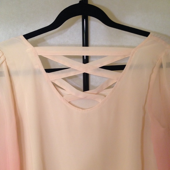 Cream and pink ombré dress - Picture 4 of 4