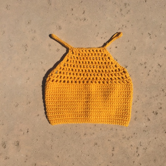 Crochet halter