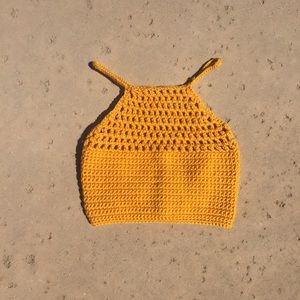 Crochet halter