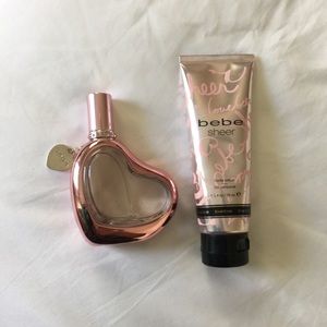Bebe Perfume and Lotion in Sheer