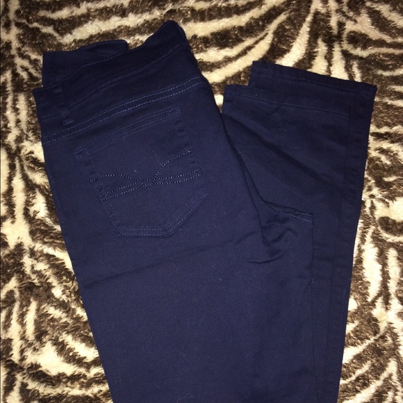 DARK BLUE SKINNY PANTS