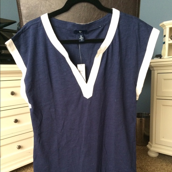 NWT GAP navy blue tunic dress. Size medium