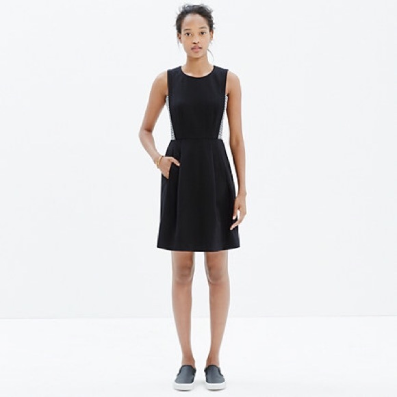 Madewell Abroad Striped Inset Dress