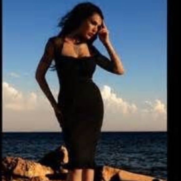 Black, pinup girl clothing dress