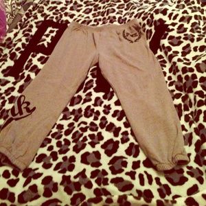 VS pink cropped sweats