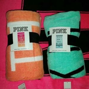 🎉 SHIPS FREE🎉 2 PINK beach towel bundle