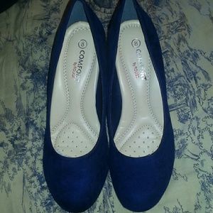Royal Blue Comfortable Heels