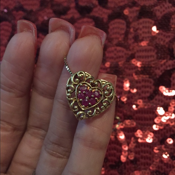 14kt Genuine Ruby pendant