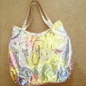 Sparkley multicolored purse/tote!