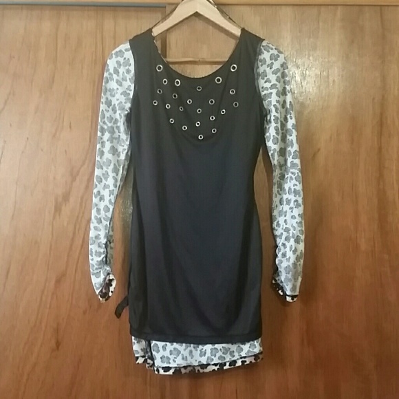 FOREVER 21 Animal Print Dress Size M/M - Picture 3 of 4