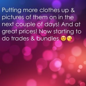 SALES AND NEW CLOTHES COMING SOON