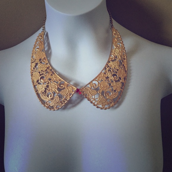 Adjustable Gold Collar Necklace