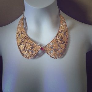 Adjustable Gold Collar Necklace