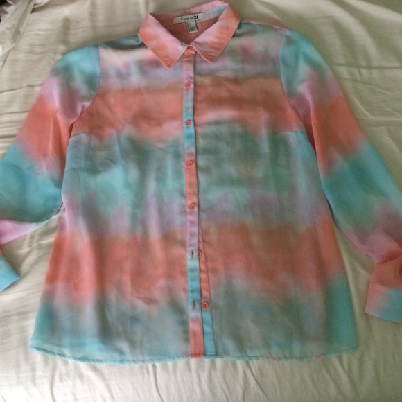Forever 21 Tie-Dye Blouse