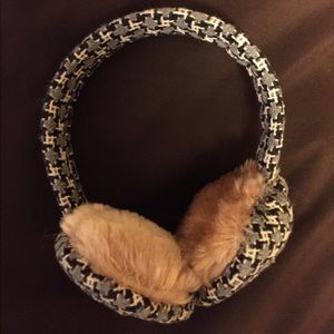 Gray & Pink Earmuffs