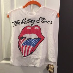 Rolling stone crop top