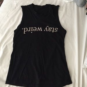 stay weird brandy melville tank top