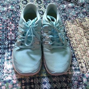 Tiffany Blue Nike Free 5.0 size 10 women