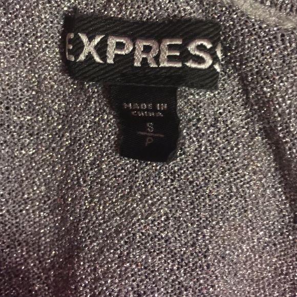Express silver crop top. - Picture 2 of 2