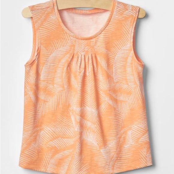 NEW!! GAP KIDS Tropical Leaf Mini-Pleat Tank