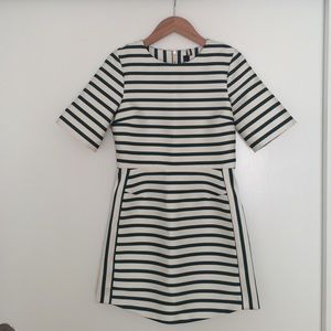 NWT Topshop satin stripe minidress size 6 small