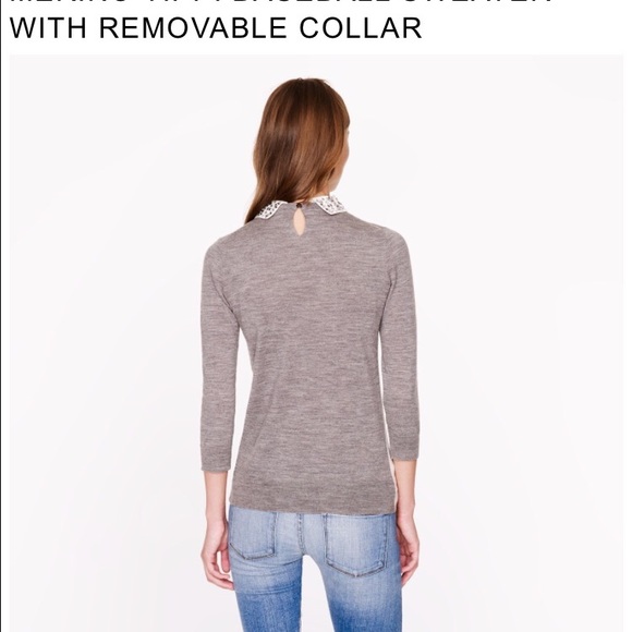 🎉HP🎉 J.Crew Tippi Merino Wool removable collar - Picture 3 of 3