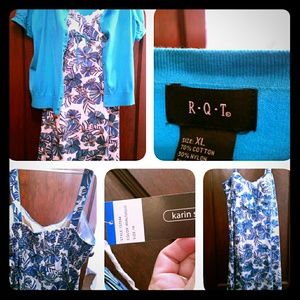 An adorable Karen Stevens Sun Dress & RQT Sweater!