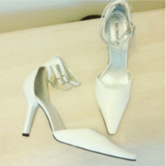 BCBGirls Shoes - BCBG white pumps 3" heal pumps