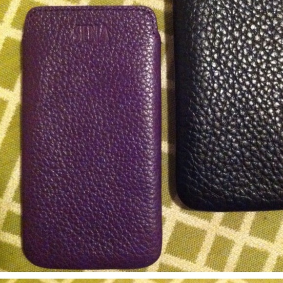 New! Purple Sena Luxury Leather Case.