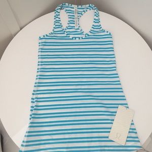 Lululemon blue striped Cool Racerback