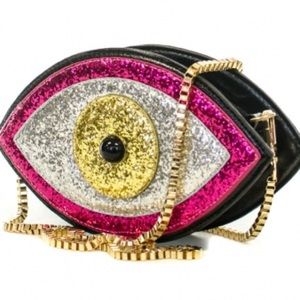Unique 'Evil Eye' Roze Gold Bag in Pink