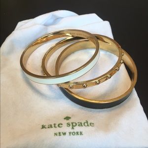 LAST CALL‼️ Set of three Kate Spade bangles