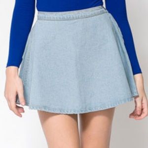 American Apparel denim circle skirt