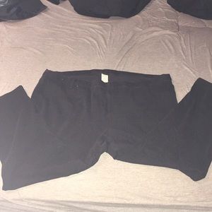 Plus size black stretch pants 4x
