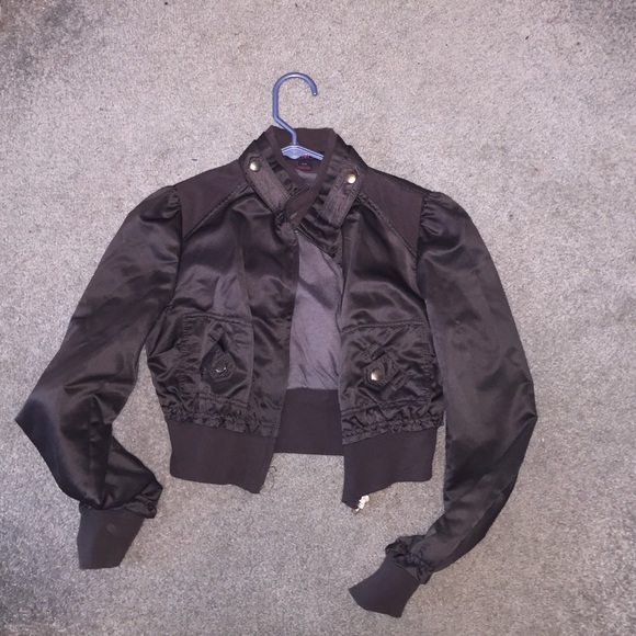 Forever 21 Dark Gray Crop Jacket