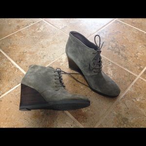 Franco Sarto Wedge Lace up Booties