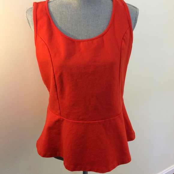 Ann Taylor Peplum waist sleeveless top