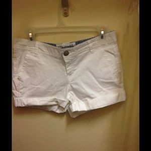 White Cuffed Shorts!