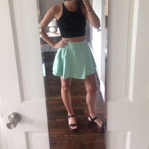 American Apparel Corduroy Circle Skirt, Mint