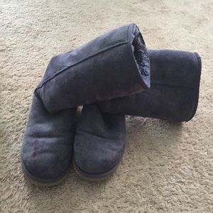 Purple tall uggs