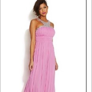 City Studios Junior Rhinestone Empire Waist dress