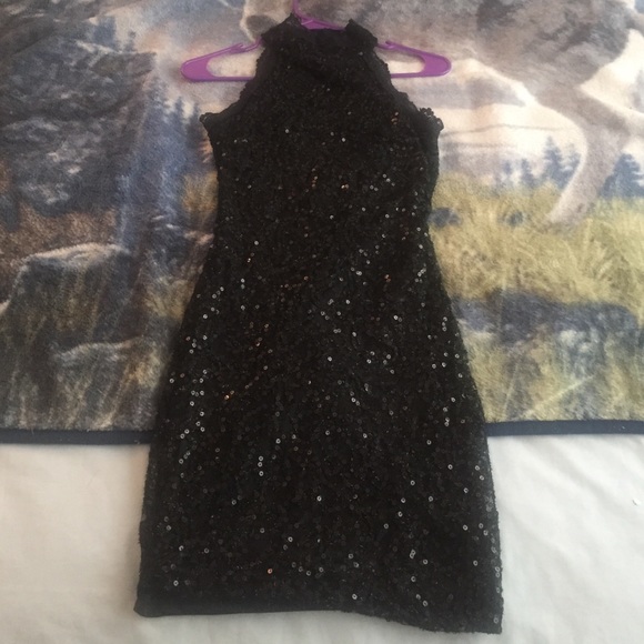 Halter party dress.