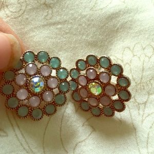 Forever 21 flower earrings