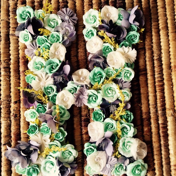 Flowered letters